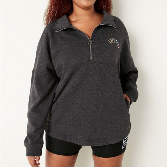VS PINK NWT rainbow ๐ halfzip - Picture 2 of 3